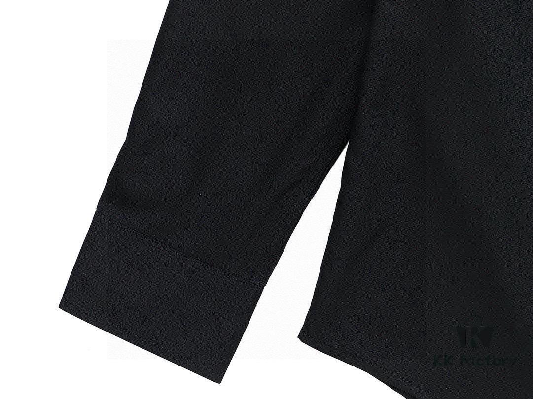 Chanel Men's Long-Sleeve Shirt, Ergonomic Three-Dimensional Tailoring, Natural Slim Fit, Hidden Placket Design, Premium Cotton Bamboo Fiber Fabric, Exquisite Craftsmanship, Elegant and Fashion-Forward