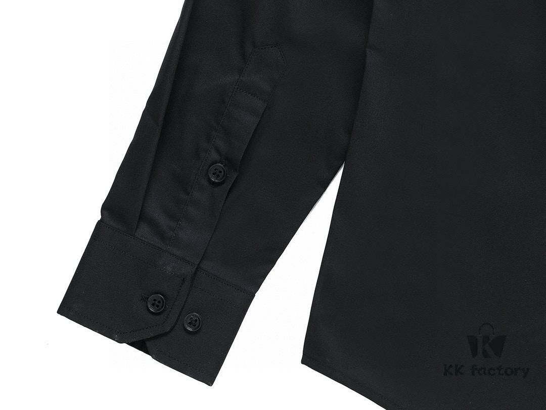 Chanel Men's Long-Sleeve Shirt, Ergonomic Three-Dimensional Tailoring, Natural Slim Fit, Hidden Placket Design, Premium Cotton Bamboo Fiber Fabric, Exquisite Craftsmanship, Elegant and Fashion-Forward