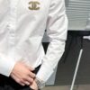 Chanel Men's Long-Sleeve Shirt, Ergonomic Three-Dimensional Cut, Natural Slim Fit, Hidden Placket Design, Premium Cotton Bamboo Fiber Fabric, Exquisite Craftsmanship, Elegant and Fashion-Forward
