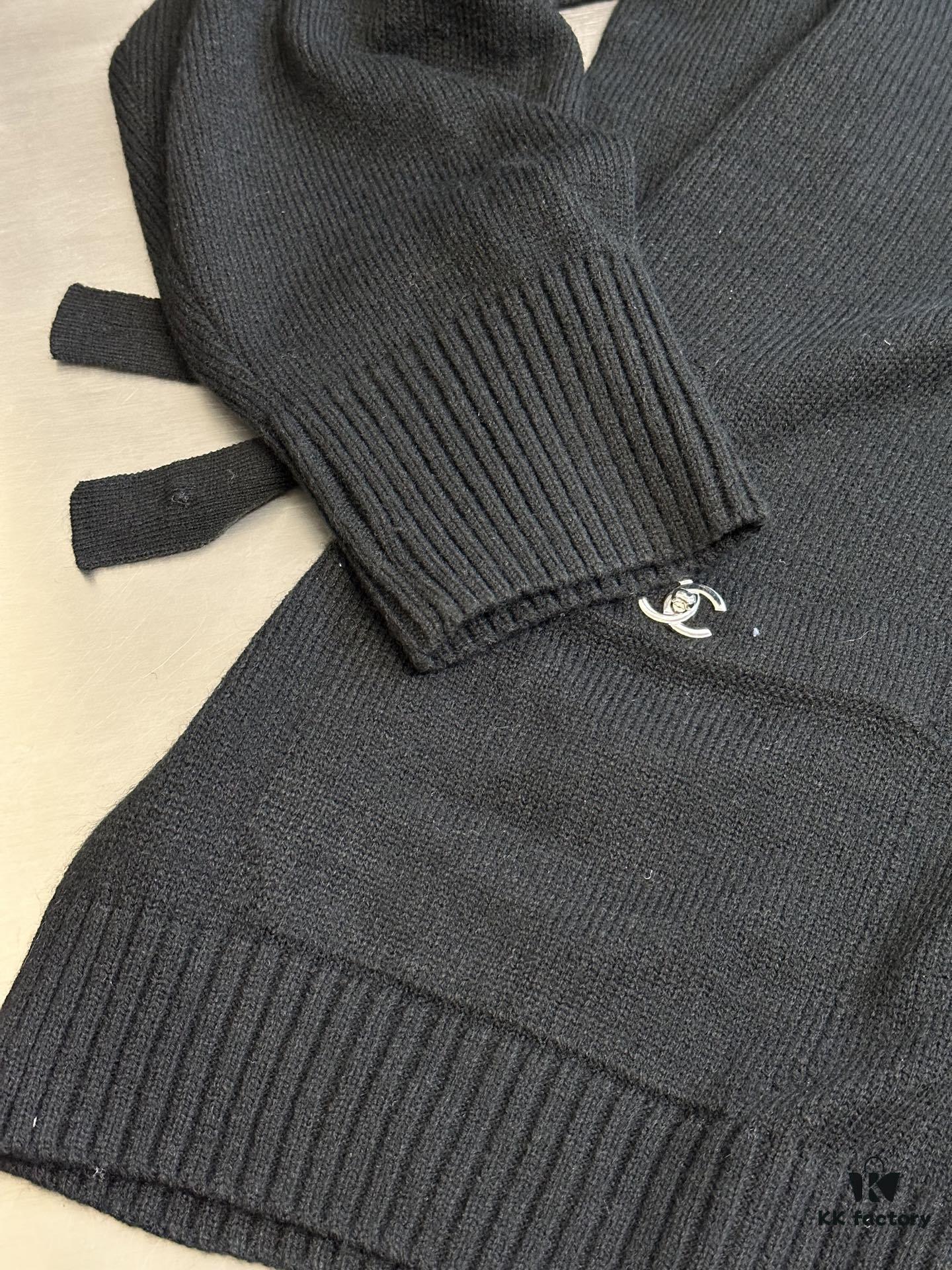 Chanel Bookbag Button Knit Cardigan