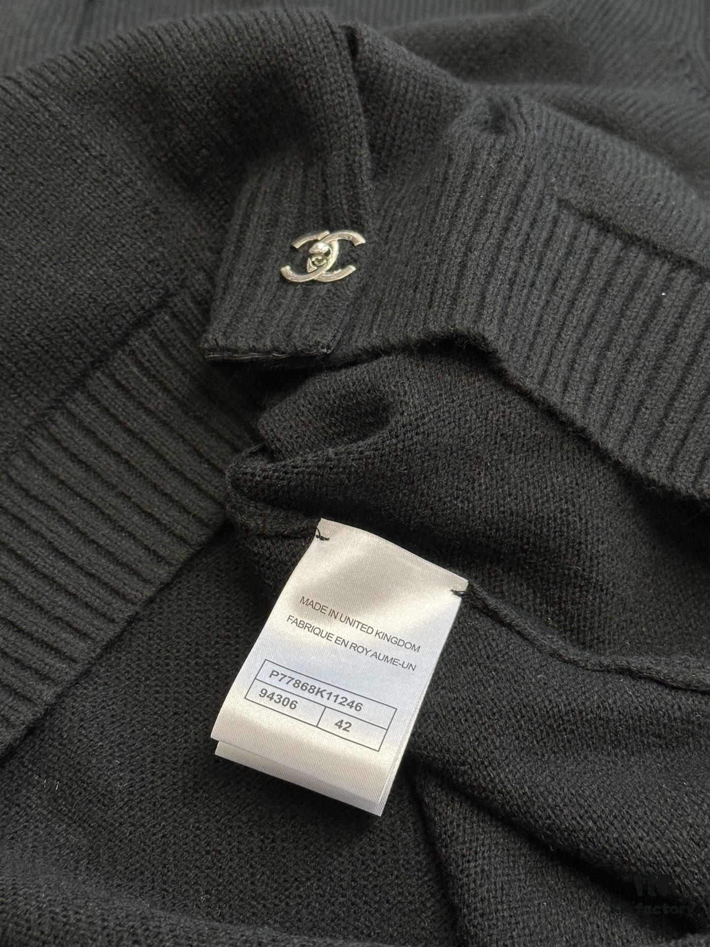 Chanel Bookbag Button Knit Cardigan