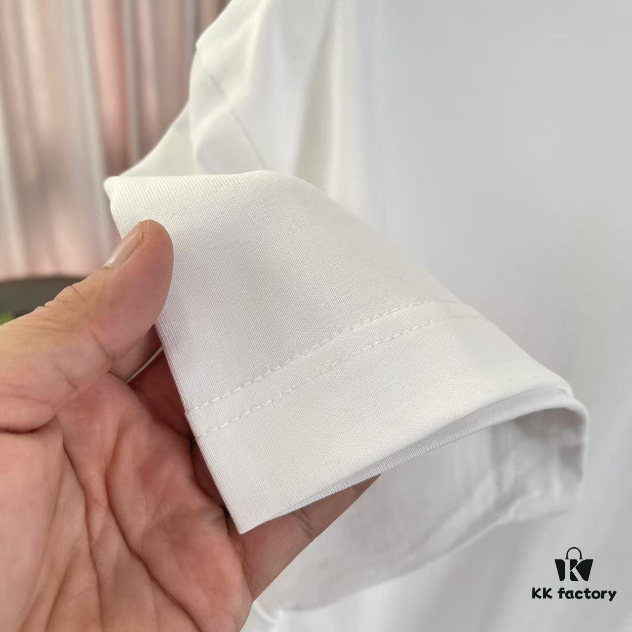 VALENTIN* Valentino 2025 Summer New Arrival Unisex Short Sleeve T-Shirt with Unique Letter Logo 3D Silicone Print Custom 300g Fabric