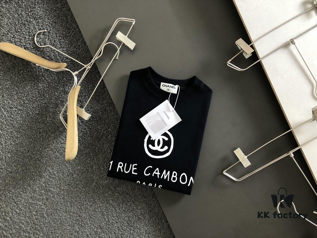 Chanel 2025 Latest Print Short-Sleeve T-Shirt, High-Quality Cabinet Original Order, Top-Tier Craftsmanship with Imported Fabric