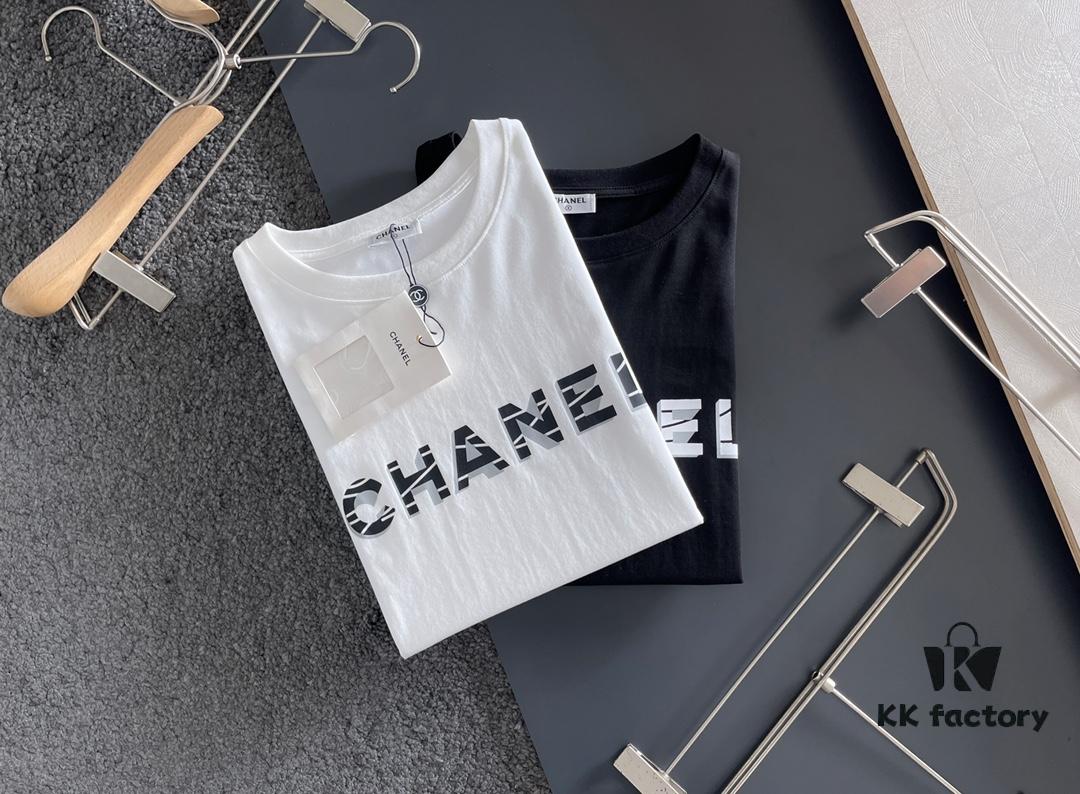 Chanel 2025 Latest Print Short-Sleeve T-Shirt, High-Quality Cabinet Original Order, Top-Tier Craftsmanship with Imported Fabric