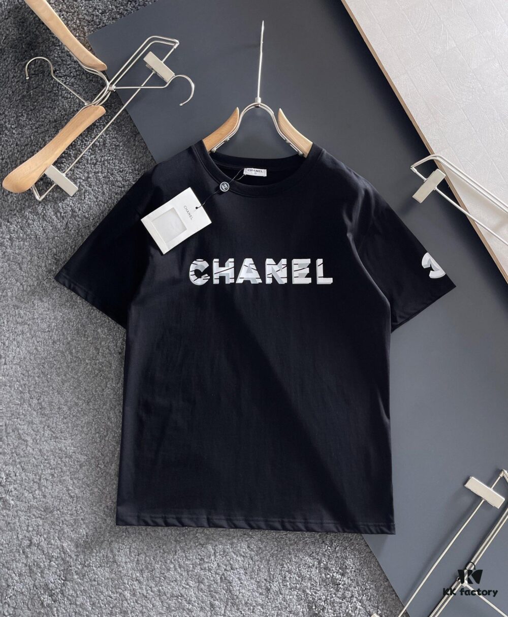 Chanel 2025 Latest Print Short-Sleeve T-Shirt, High-Quality Cabinet Original Order, Top-Tier Craftsmanship with Imported Fabric