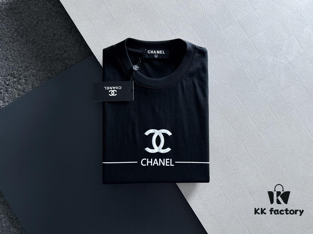Chanel 2025 Latest Print Short-Sleeve T-Shirt, High-Quality Cabinet Original Order, Top-Grade Craftsmanship with Imported Fabric