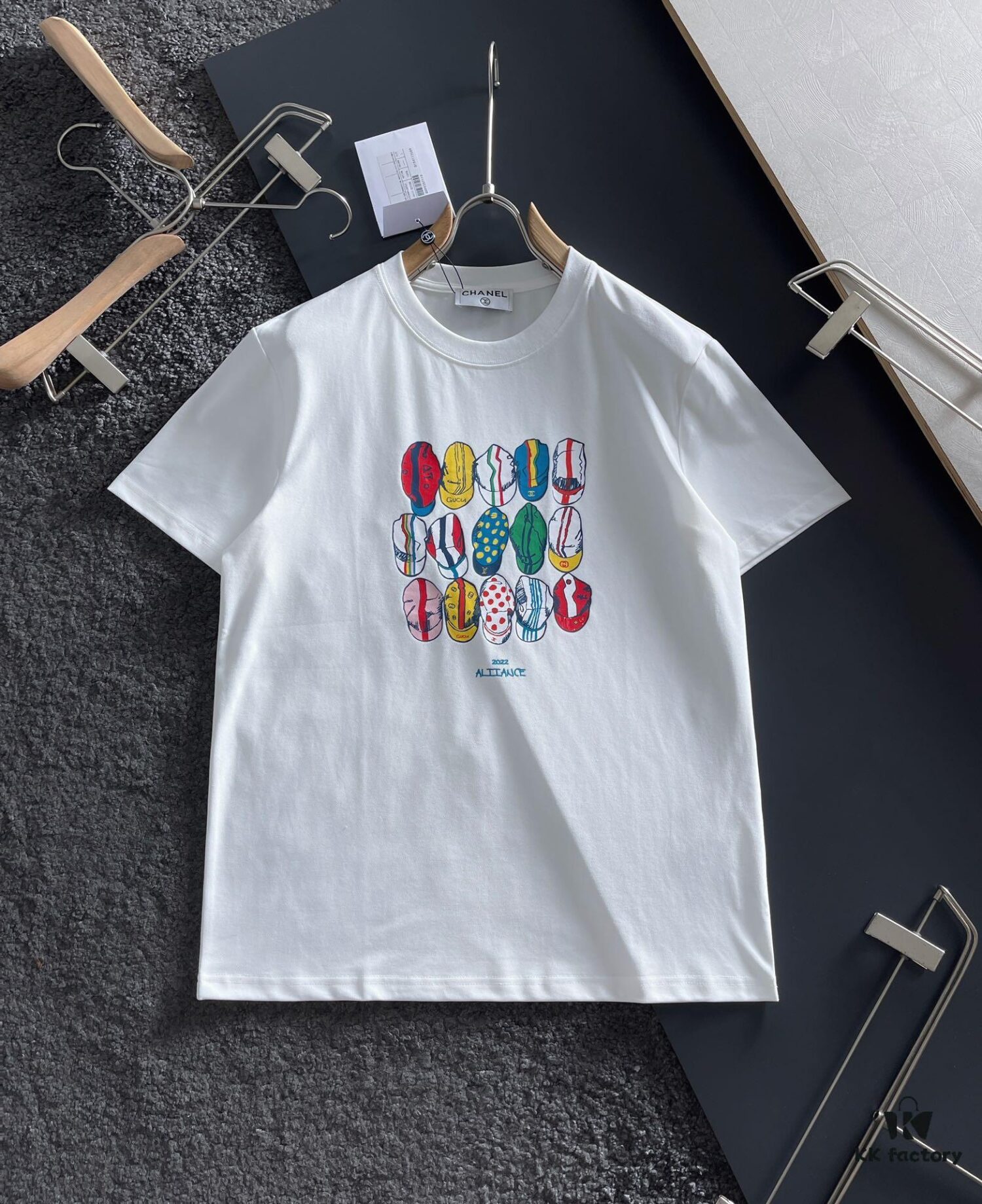 Chanel 2025 Latest Print Short Sleeve T-Shirt, High-Quality Boutique Original Order, Top-Tier Craftsmanship with Imported Fabric