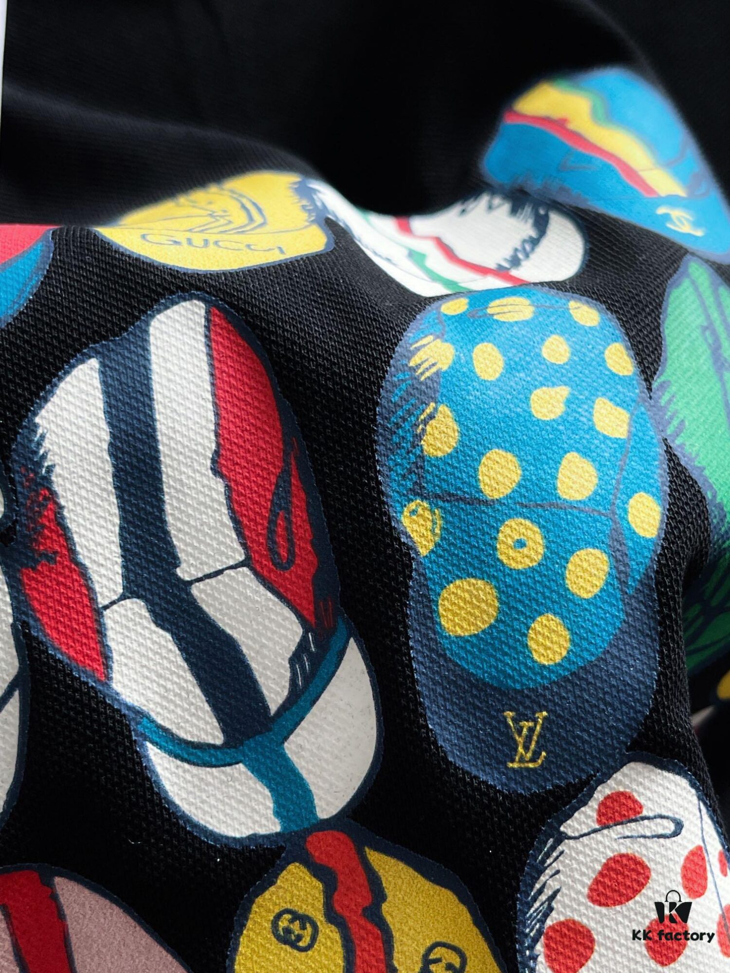 Chanel 2025 Latest Print Short Sleeve T-Shirt, High-Quality Boutique Original Order, Premium Imported Fabric with Exquisite Collar and Double-Stitched Craftsmanship