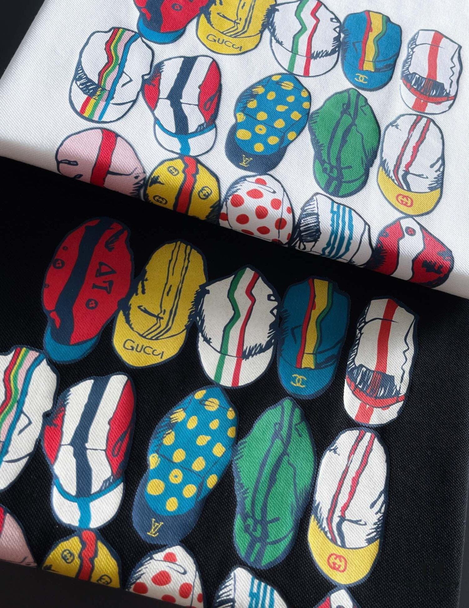 Chanel 2025 Latest Print Short Sleeve T-Shirt, High-Quality Boutique Original Order, Premium Imported Fabric with Exquisite Collar and Double-Stitched Craftsmanship