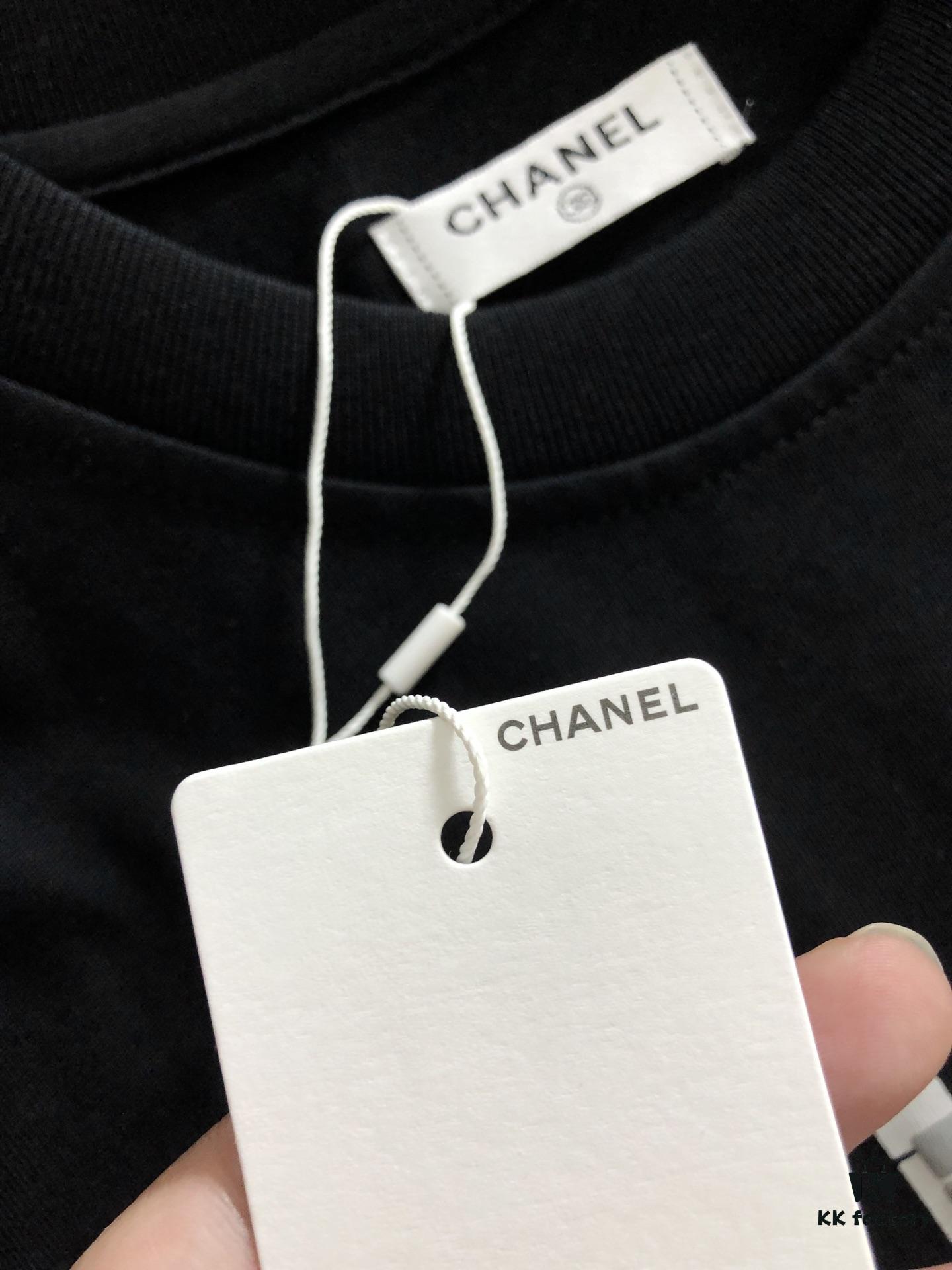 Chanel 2025 Latest Print Short Sleeve T-Shirt