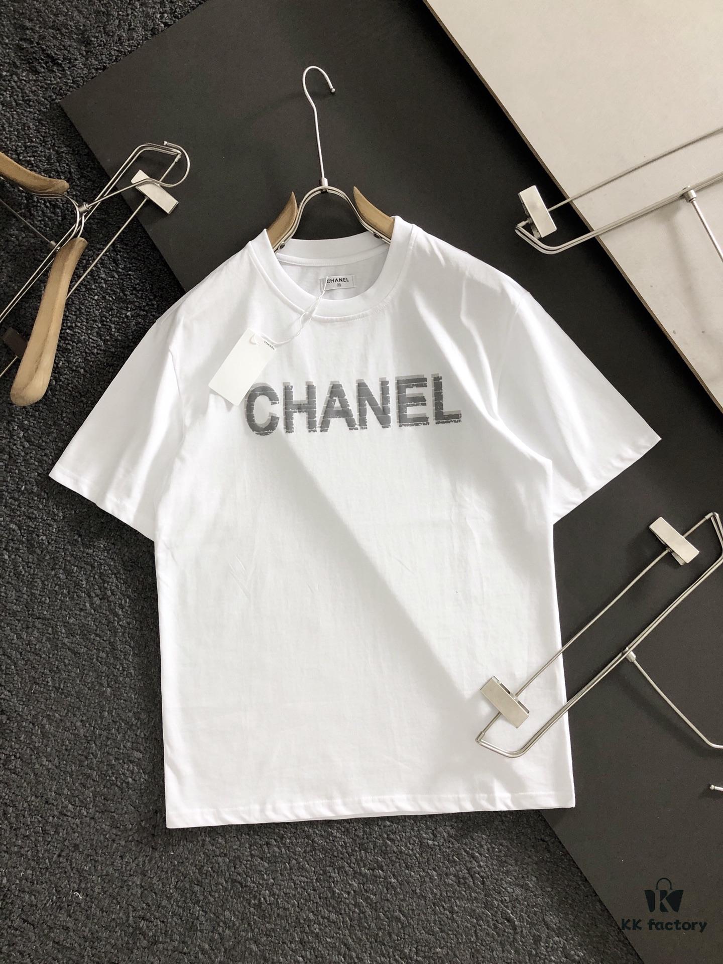 Chanel 2025 Latest Print Short Sleeve T-Shirt