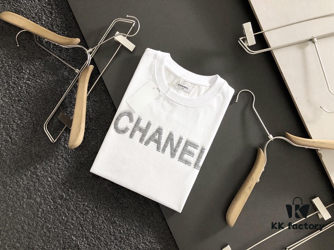 Chanel 2025 Latest Print Short-Sleeve T-Shirt, High-Quality Cabinet Original Order, Top-Tier Craftsmanship with Imported Fabric