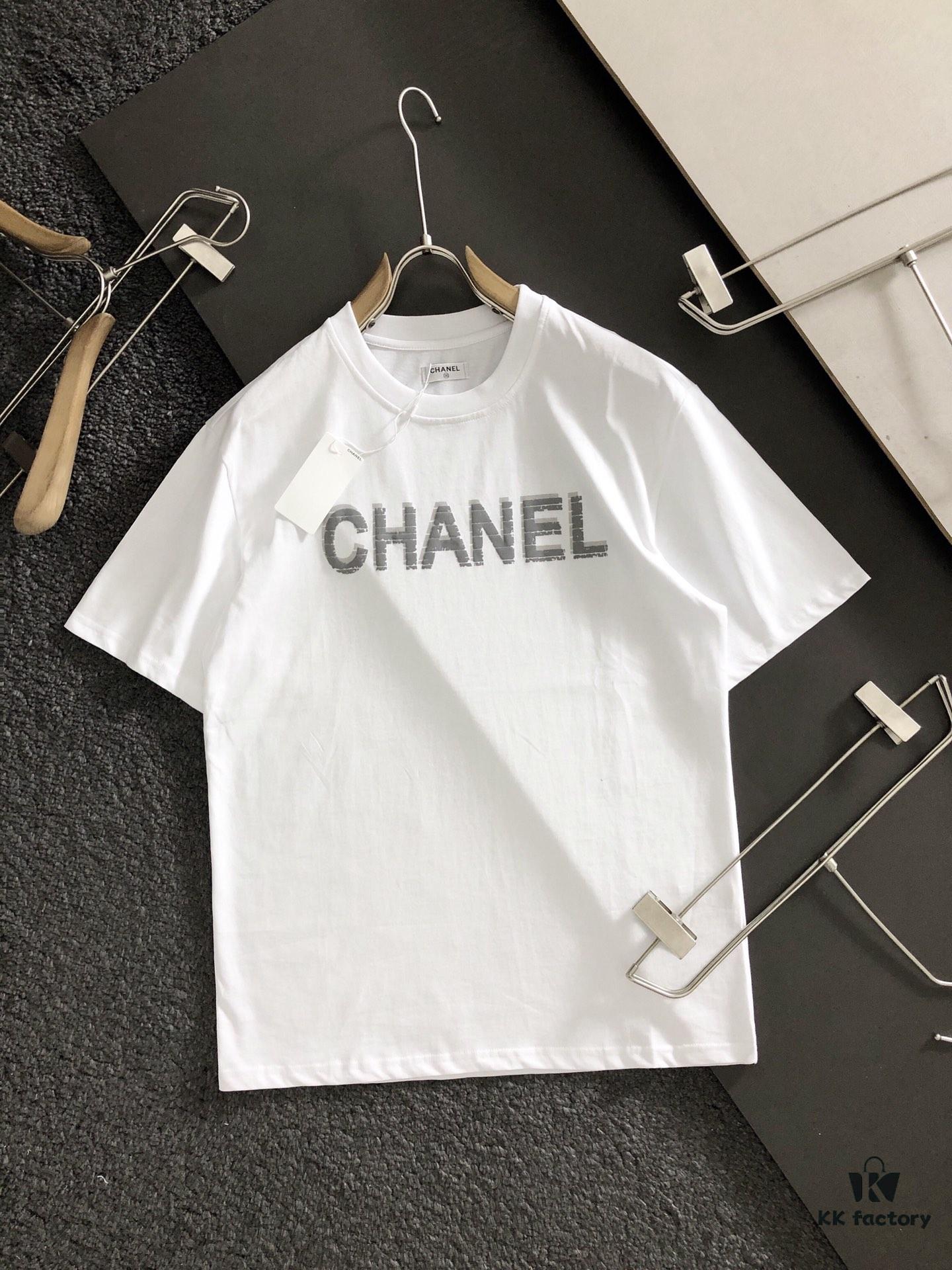 Chanel 2025 Latest Print Short-Sleeve T-Shirt, High-Quality Cabinet Original Order, Top-Tier Craftsmanship with Imported Fabric