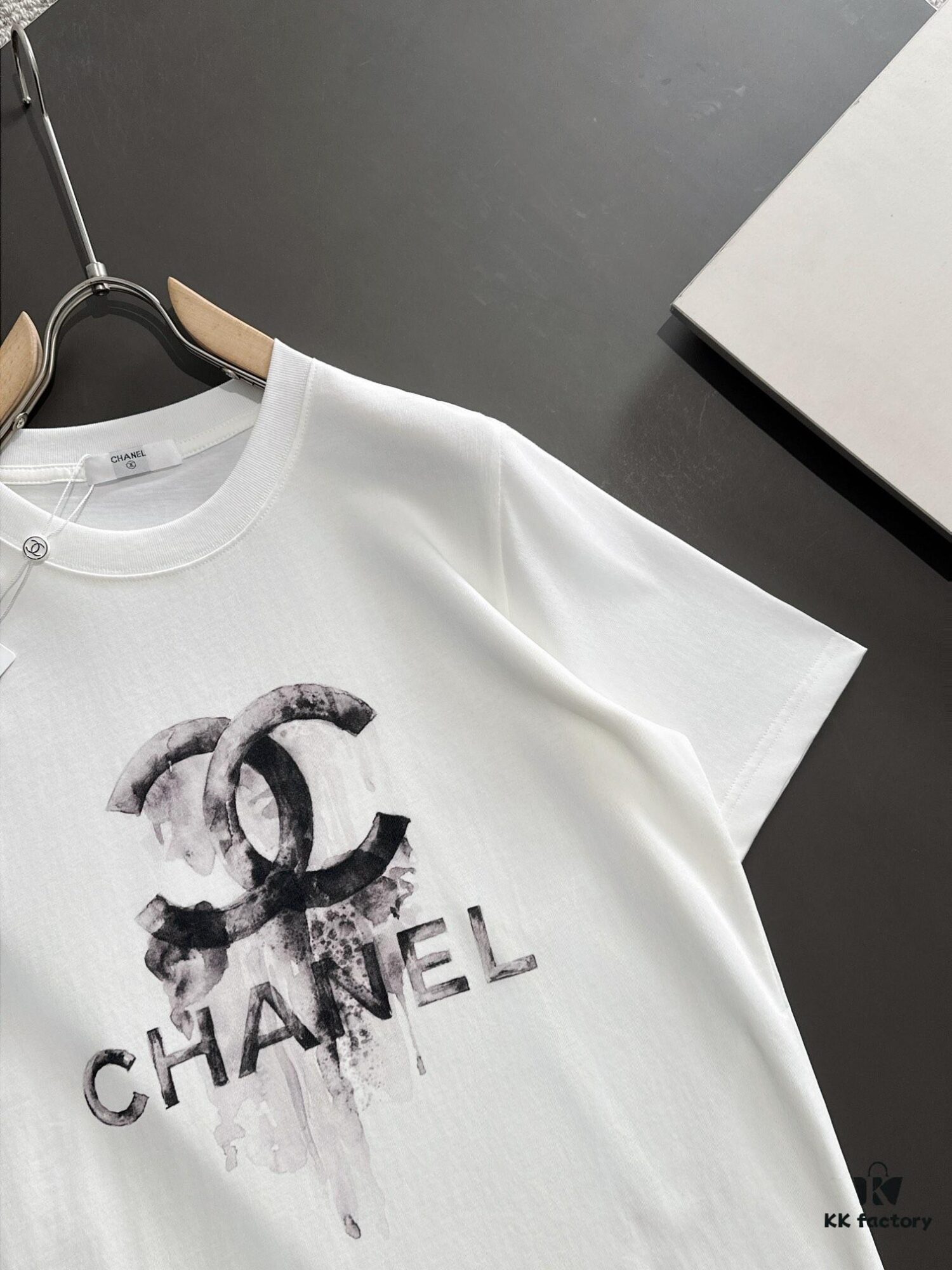 Chanel 2025 Latest Print Short Sleeve T-Shirt, High-Quality Cabinet Original Order, Top-Tier Craftsmanship with Imported Fabric