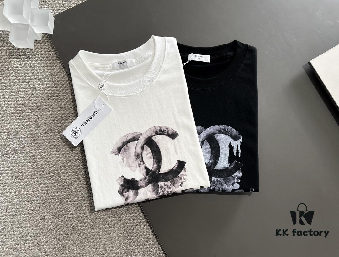 Chanel 2025 Latest Print Short-Sleeve T-Shirt, High-Quality Cabinet Original Order, Top-Tier Craftsmanship with Imported Fabric