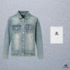 Top Version (Different from Standard Stock) Chanel CHANEL Rhinestone Embellished Denim Jacket Coat