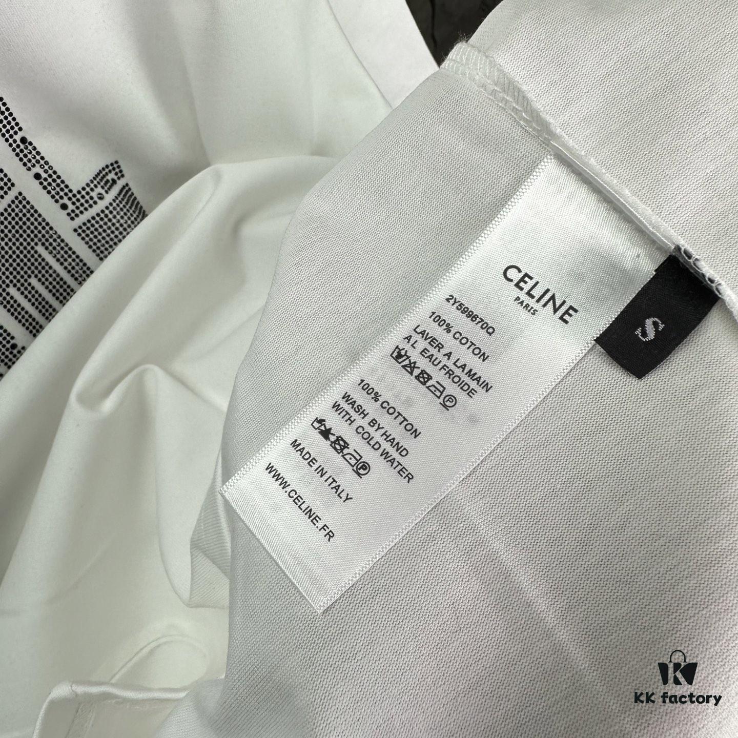 Chanel 2025 New Sequin Letter Logo Couple's Short Sleeve T-Shirt