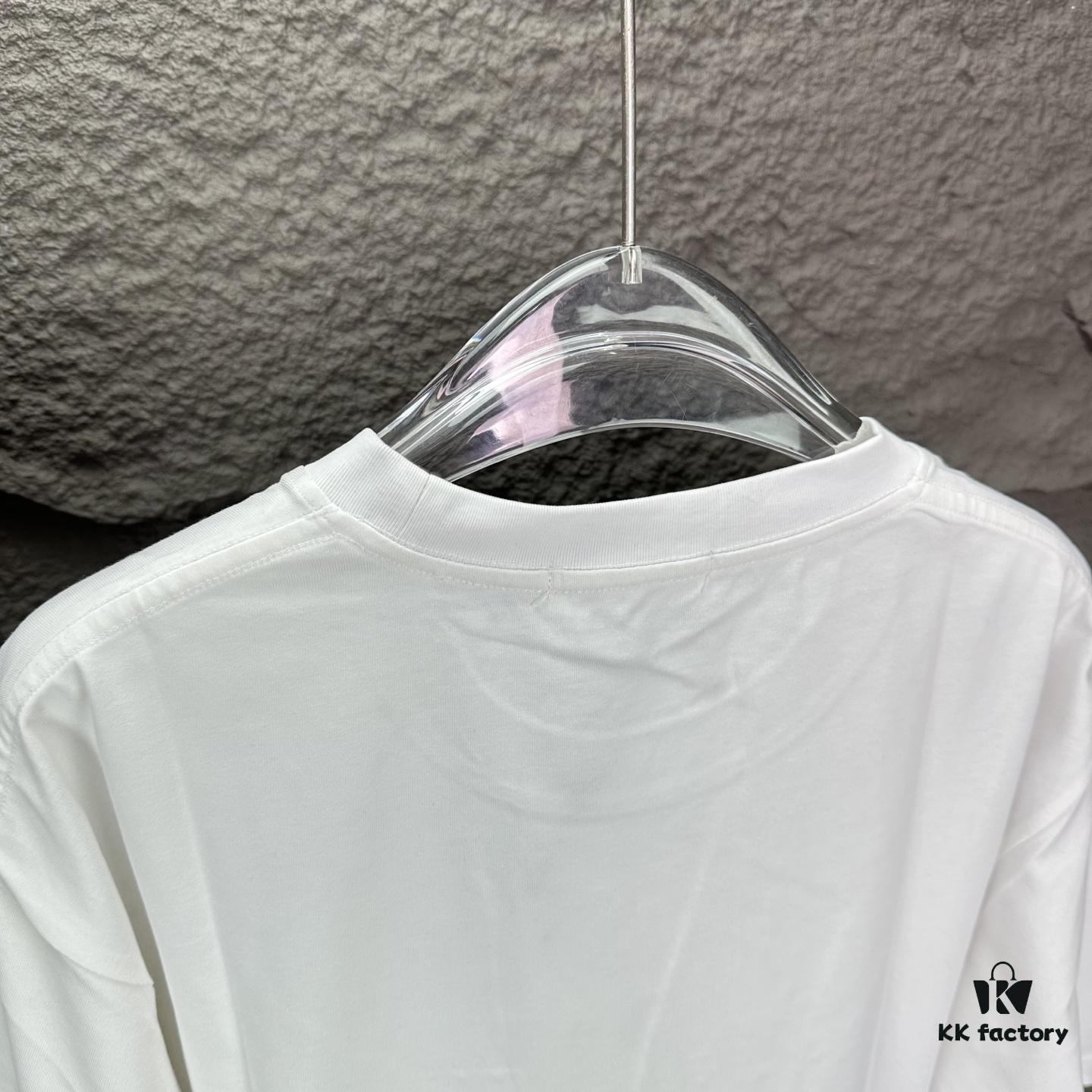 YSL Saint Laurent 2025 New Rhinestone Letter Logo Couple Short Sleeve T-Shirt