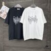 Chanel 2025 New Arrival Rhinestone Letter Logo Couple Short Sleeve T-Shirt