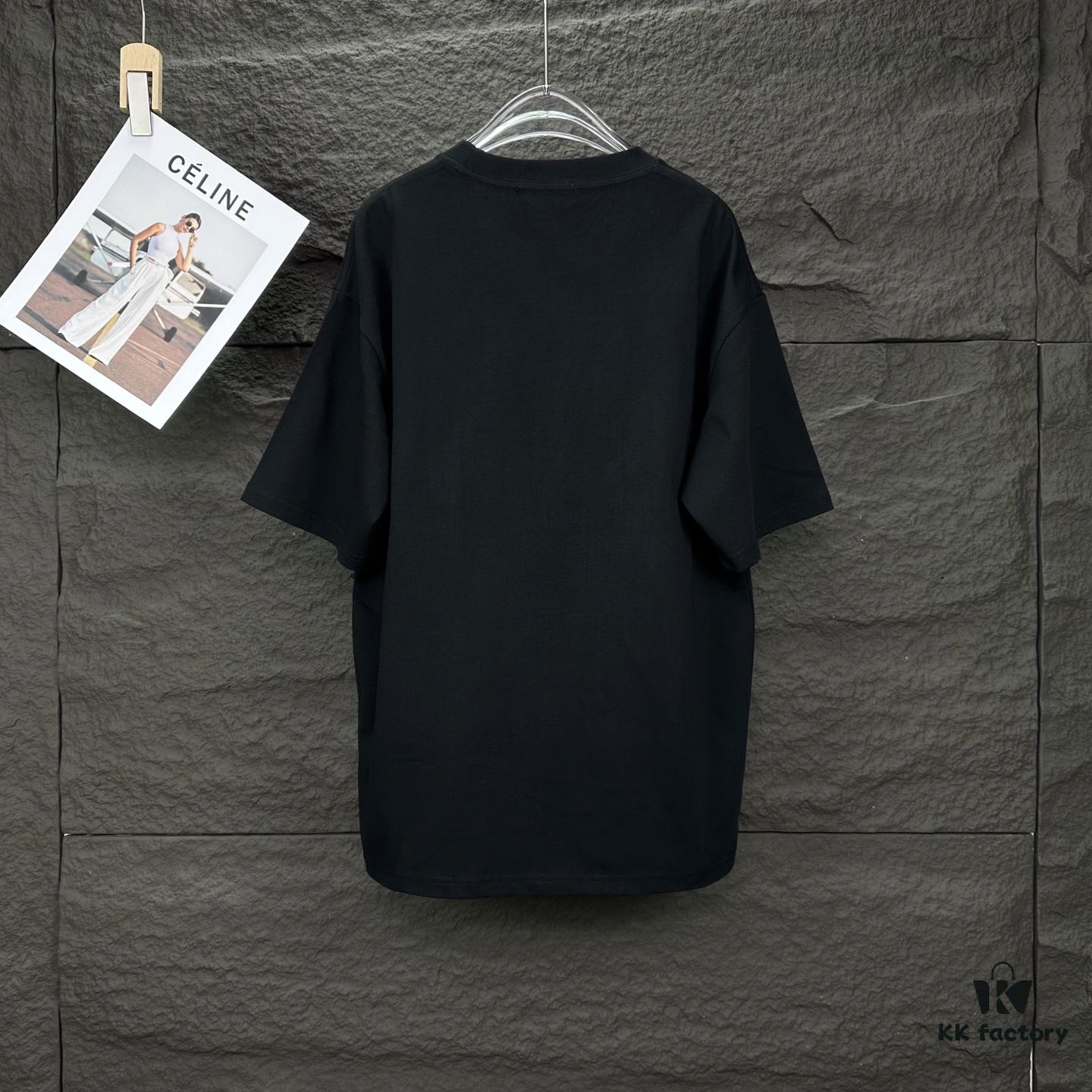 Chanel 2025 New Arrival Rhinestone Letter Logo Couple Short Sleeve T-Shirt