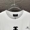 Chanel 2025 New Embroidered Logo Couple Short Sleeve T-Shirt