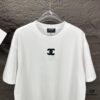 Chanel 2025 New Embroidered Logo Couple Short Sleeve T-Shirt