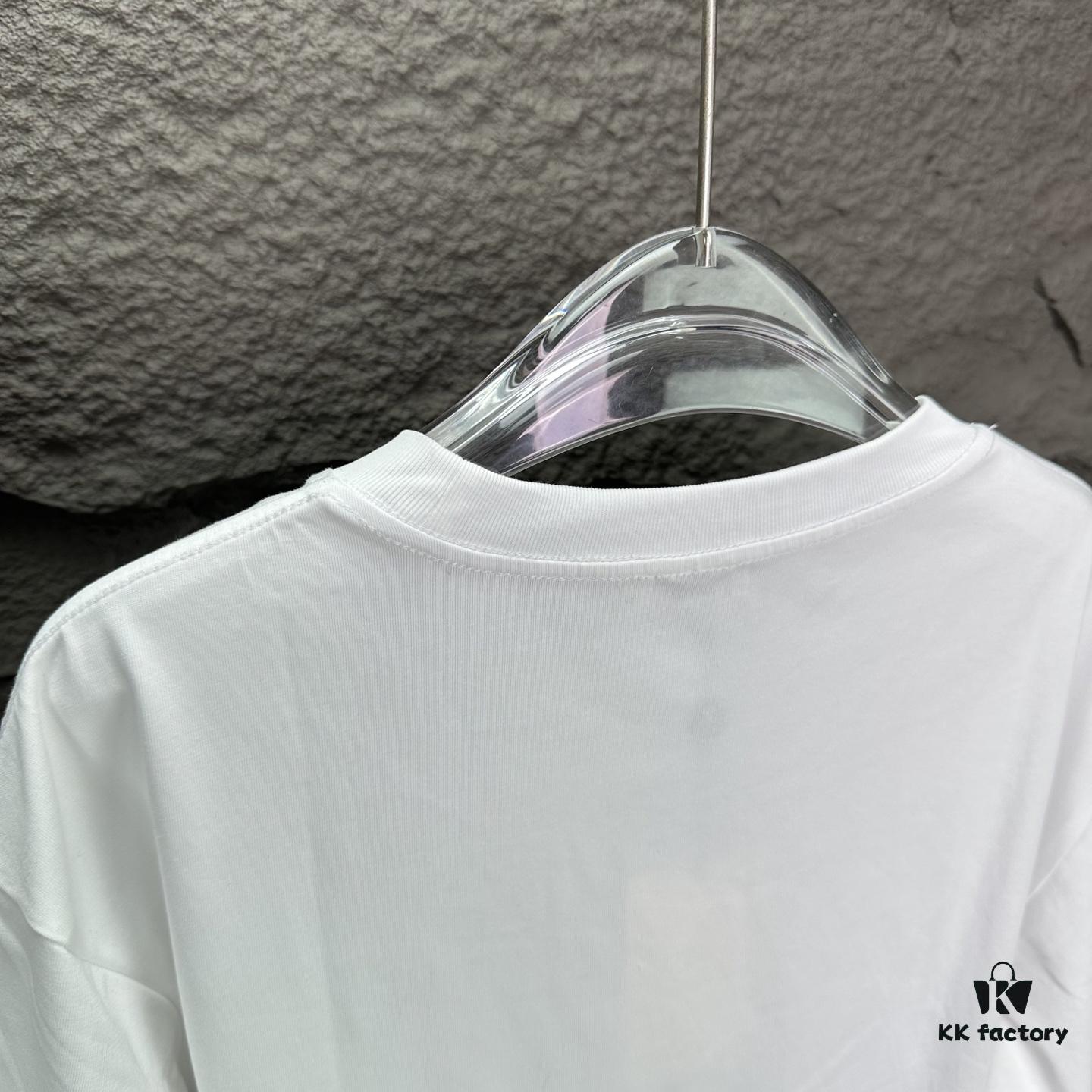 Chanel 2025 New Embroidered Logo Couple Short Sleeve T-Shirt