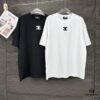 Chanel 2025 New Arrival Patch Embroidery Logo Couple T-Shirt