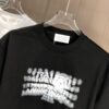 MM6 Maison Margiela 2025 Spring/Summer New Arrival Round Neck Short Sleeve T-Shirt with Dot Print and Debossed Lettering Craftsmanship, Made from 320g Double-Yarn Combed Cotton Fabric, Slightly Loose Fit, Soft and Substantial Fabric Texture, Unisex Design