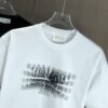 MM6 Maison Margiela 2025 Spring/Summer New Arrival Round Neck Short Sleeve T-Shirt with Dot Print and Debossed Lettering Craftsmanship, Premium 320g Double-Yarn Combed Cotton Fabric, Slightly Loose Unisex Fit