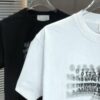 MM6 Maison Margiela 2025 Spring/Summer New Arrival Round Neck Short Sleeve T-Shirt with Dot Print and Debossed Lettering Craftsmanship, Premium 320g Double-Yarn Combed Cotton Fabric, Slightly Loose Unisex Fit