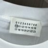 MM6 Maison Margiela 2025 Spring/Summer New Arrival Round Neck Short Sleeve T-Shirt with Dot Print and Debossed Lettering Craftsmanship, Premium 320g Double-Yarn Combed Cotton Fabric, Slightly Loose Unisex Fit