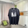 MM6 Maison Margiela 2025 Summer New Arrival Distressed Gradient Vintage Short Sleeve T-Shirt with Custom Fabric 320g and Signature Logo Print Unisex