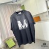 MM6 Maison Margiela 2025 Summer New Arrival Distressed Gradient Vintage Short Sleeve T-Shirt with Custom Fabric 320g and Signature Logo Print Unisex