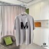 MM6 Maison Margiela 2025 Summer New Arrival Distressed Gradient Vintage Short Sleeve T-Shirt with Unique Logo Print, Custom 320g Fabric Unisex Tee