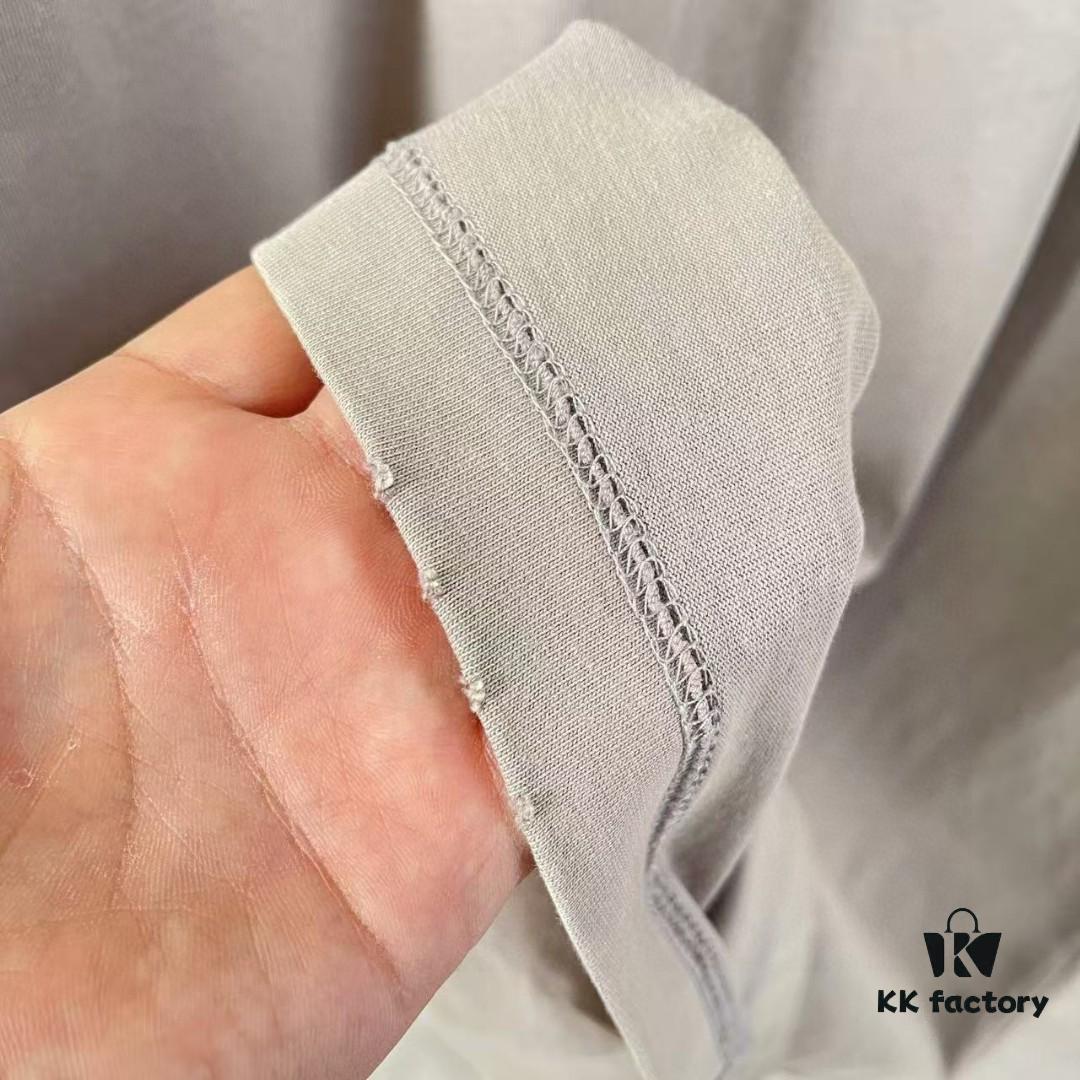 MM6 Maison Margiela 2025 Summer New Arrival Distressed Gradient Worn-Out Design with Unique Logo Print, Custom 320g Fabric Short-Sleeve T-Shirt Unisex