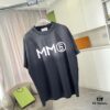 MM6 Maison Margiela 2025 Summer New Arrival Distressed Ombre Vintage Short Sleeve T-Shirt with Custom Fabric 320g and Signature Logo Print Unisex