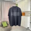 MM6 Maison Margiela 2025 Summer New Arrival Distressed Ombre Vintage Short Sleeve T-Shirt with Custom Fabric 320g and Signature Logo Print Unisex