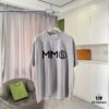 MM6 Maison Margiela 2025 Summer New Arrival Distressed Ombre Vintage Short Sleeve T-Shirt with Unique Logo Print, Custom 320g Fabric, Unisex Design