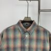 New MM6 Maison Margiela Rainbow Plaid Unisex Casual Shirt 2023FW