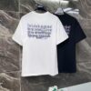 25ss Maison Margiela Hand-Painted Letter Embroidery T-Shirt, Inspired by 80s Retro Style, Premium 310g Dyed Fabric, Short Sleeve Unisex Tee