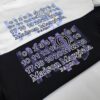 25ss Maison Margiela Hand-Painted Letter Embroidery T-Shirt, Inspired by 80s Retro Style, Premium 310g Dyed Fabric, Short Sleeve Unisex Tee