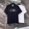 25ss Maison Margiela Hand-painted Logo T-Shirt, Inspired by 80s Retro Aesthetic, Premium 310g Dyed Fabric, Short Sleeve Unisex Tee