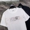 25ss Maison Margiela Hand-painted Logo T-Shirt, Inspired by 80s Retro Aesthetic, Premium 310g Dyed Fabric, Short Sleeve Unisex Tee