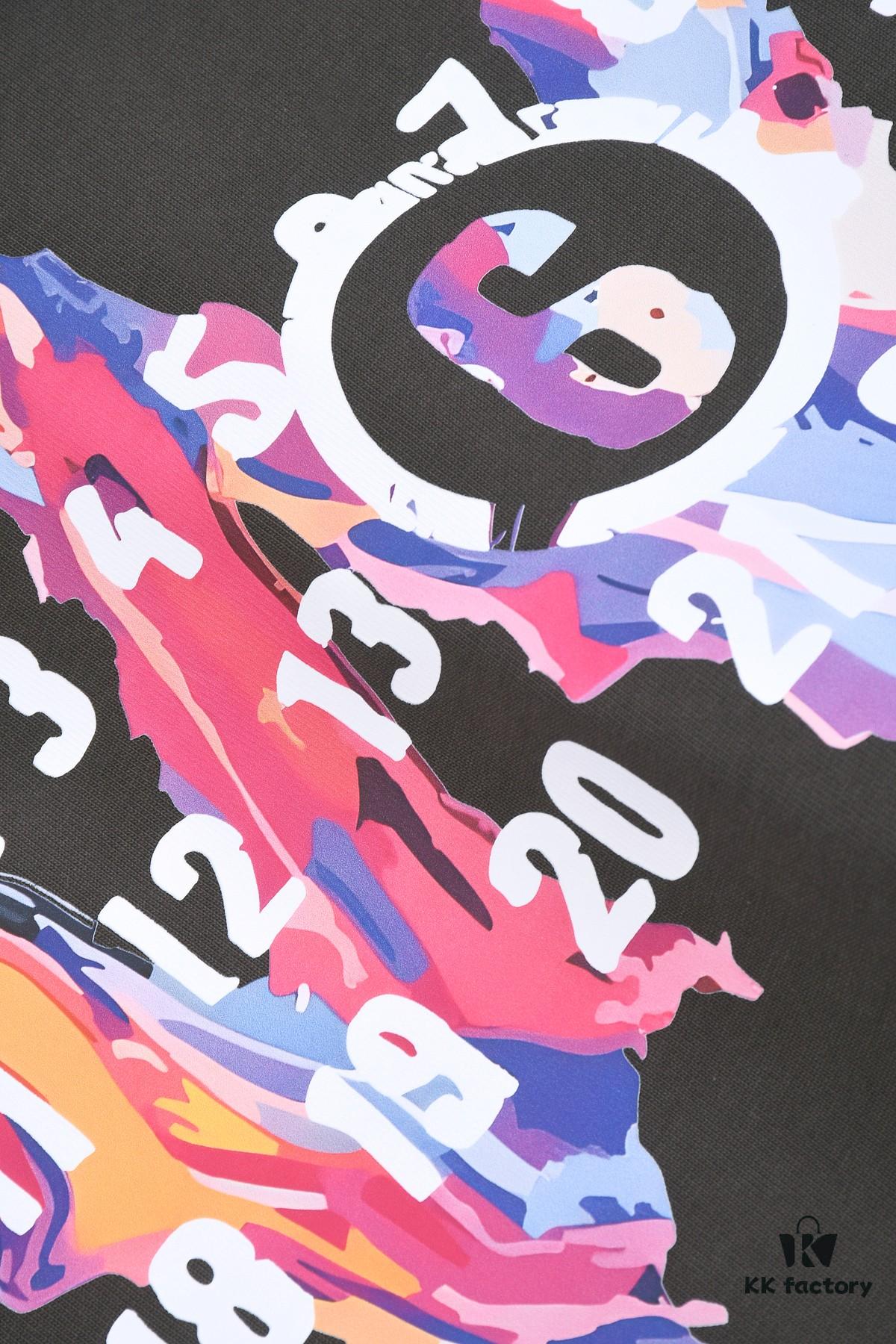 New Arrival 25S Maison Margiela Digital Print T-Shirt, Premium Cotton Garment-Washed Fabric, Unisex Loose Fit Fashion Tee