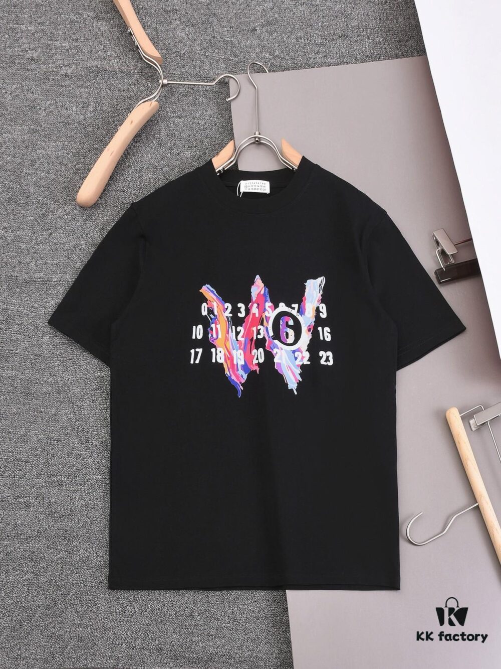 New Arrival 25S Maison Margiela Digital Print T-Shirt, Premium Cotton Garment-Washed Fabric, Unisex Loose Fit Fashion Tee