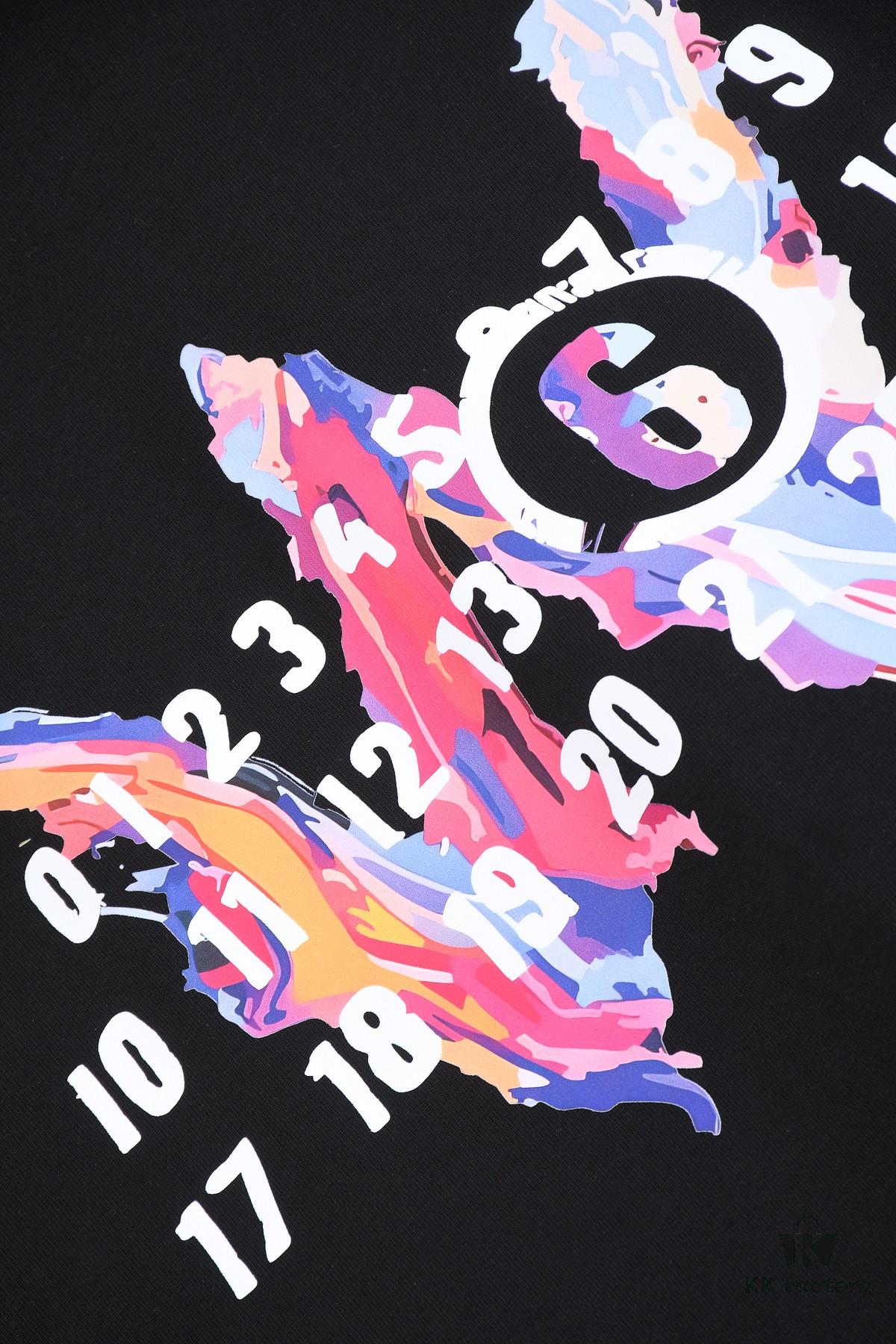 New Arrival 25S Maison Margiela Digital Print T-Shirt, Premium Cotton Garment-Washed Fabric, Unisex Loose Fit Fashion Tee