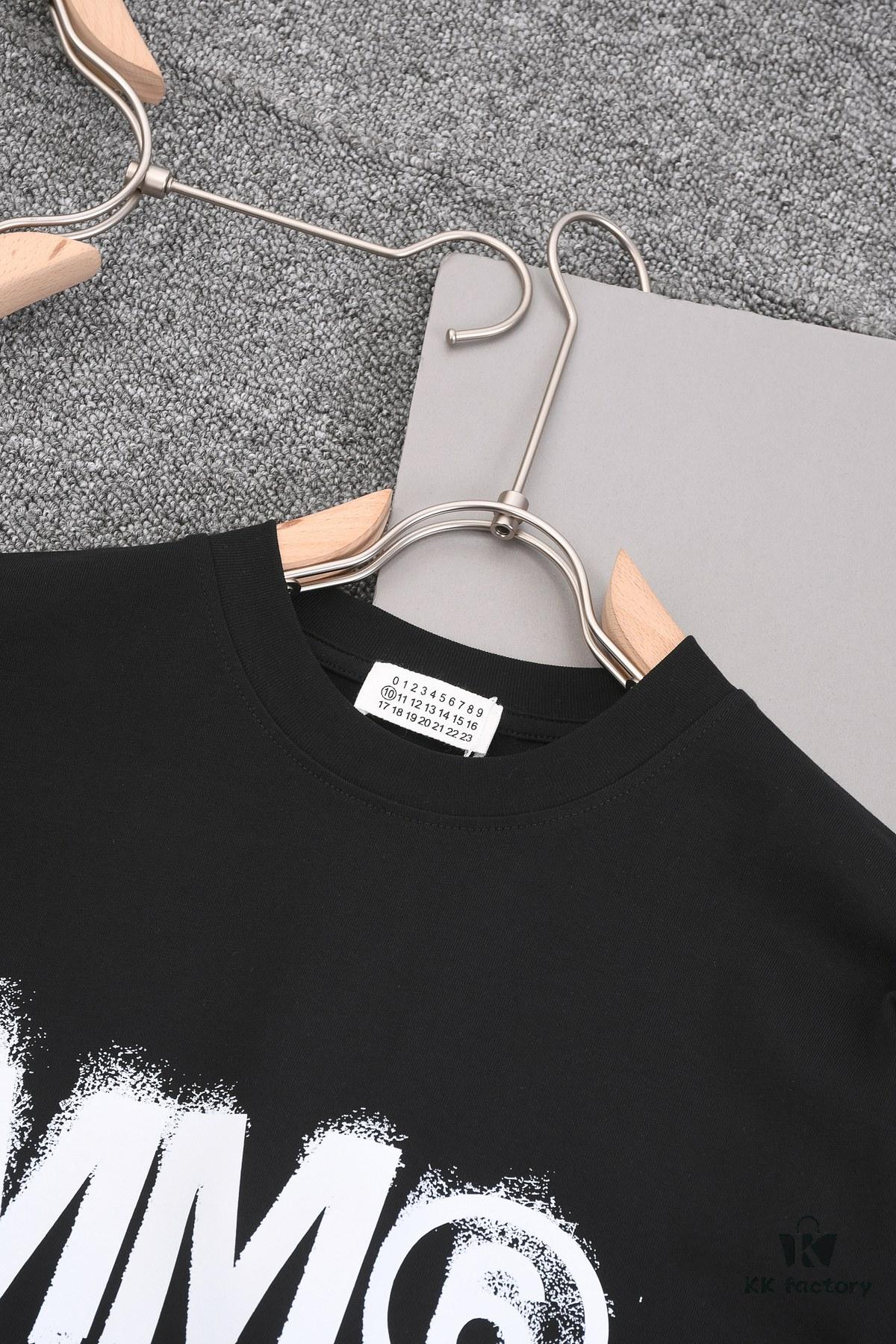 New Arrival 25S Maison Margiela Print T-Shirt, Premium Cotton Garment-Washed Fabric, Soft and Comfortable Unisex Tee with Relaxed Fit