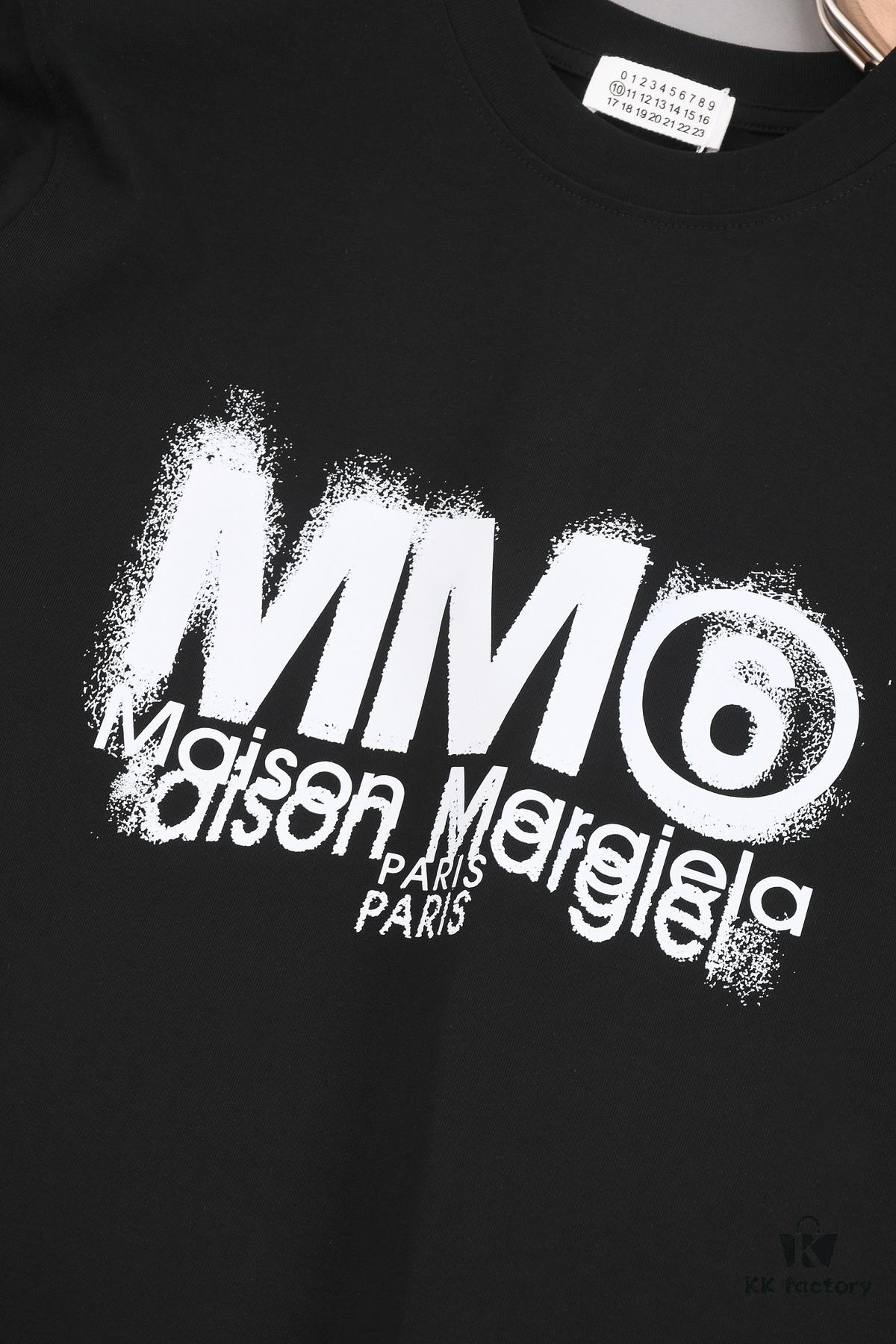 New Arrival 25S Maison Margiela Print T-Shirt, Premium Cotton Garment-Washed Fabric, Soft and Comfortable Unisex Tee with Relaxed Fit