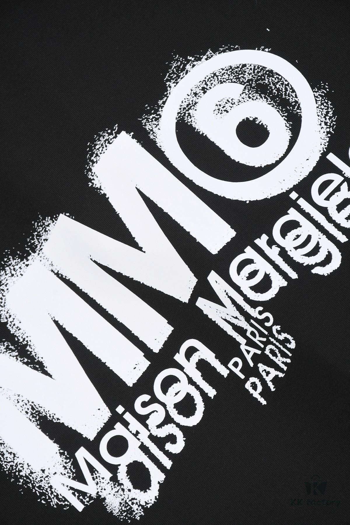 New Arrival 25S Maison Margiela Print T-Shirt, Premium Cotton Garment-Washed Fabric, Soft and Comfortable Unisex Tee with Relaxed Fit